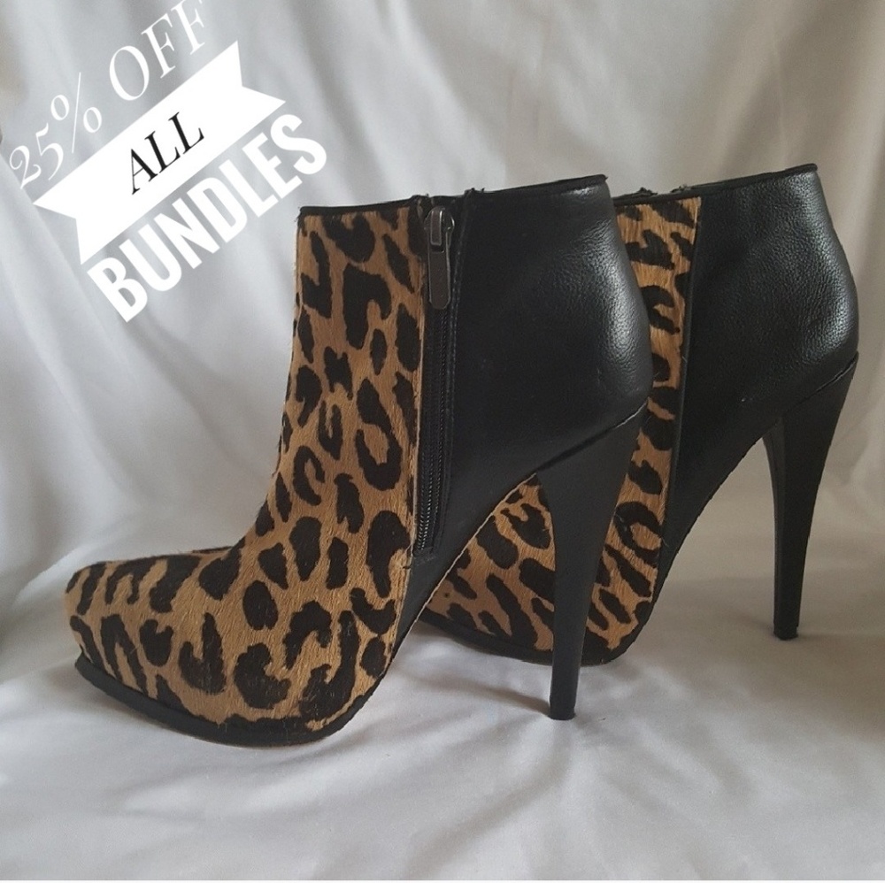 Sam Edelman cheetah print booties